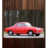 Металлическая табличка Fiat Abarth 750 Coupe by Viotti